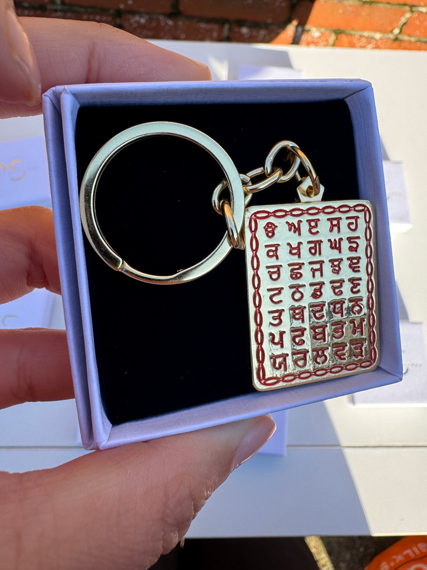 Punjabi Alphabet Keyring