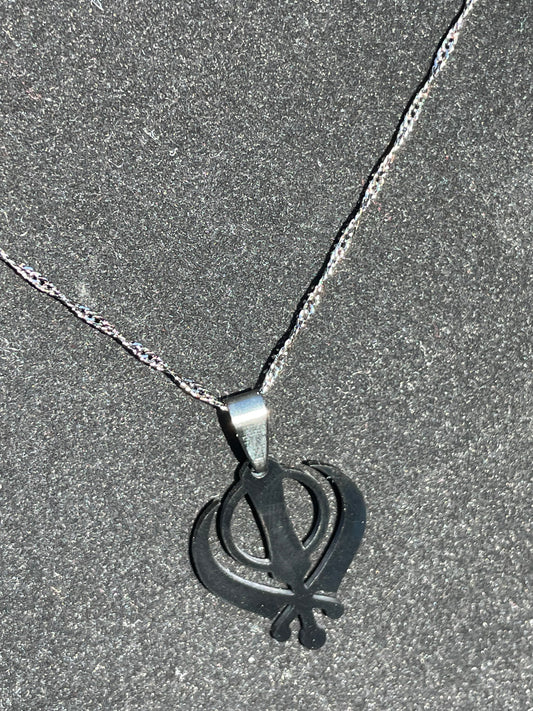 Black Khanda Necklace