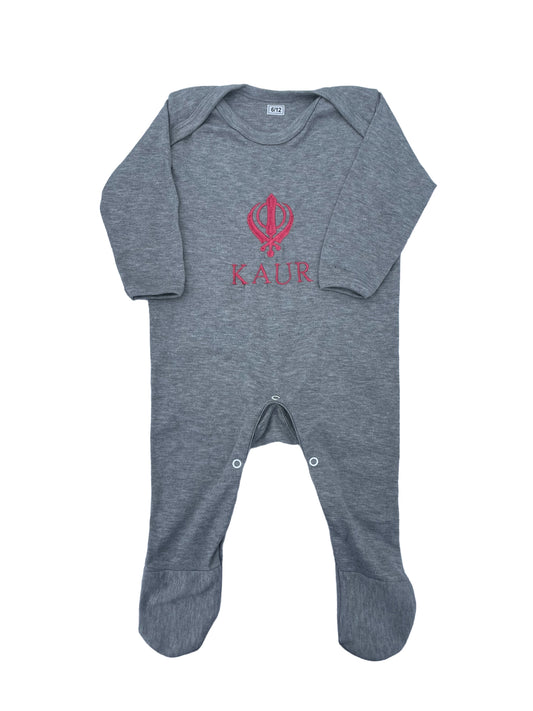 Baby Kaur/Baby Singh embroidered Onesie